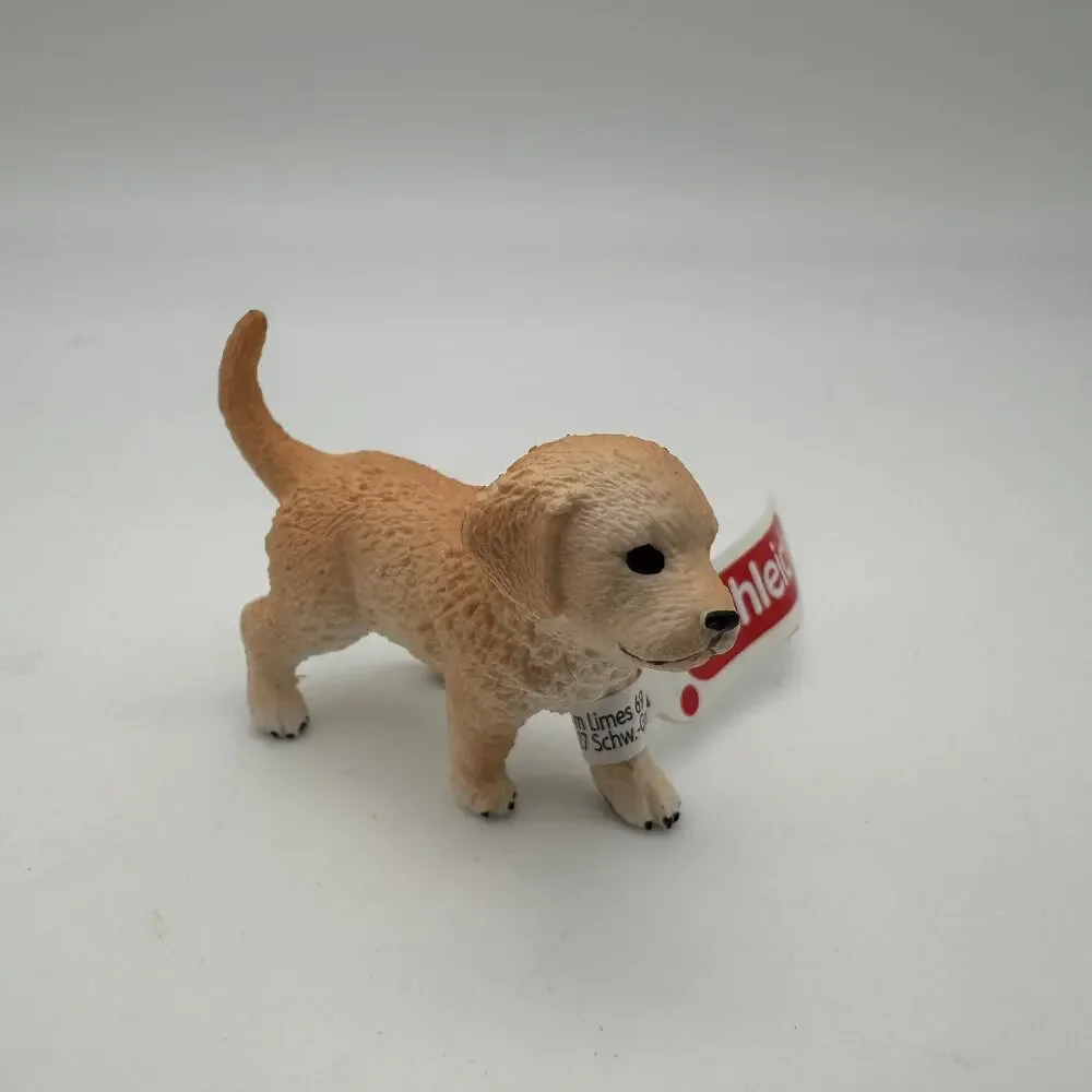 2 Pack Schleich Golden Retriever Puppy Figurine - Realistic Toy Dog Figure